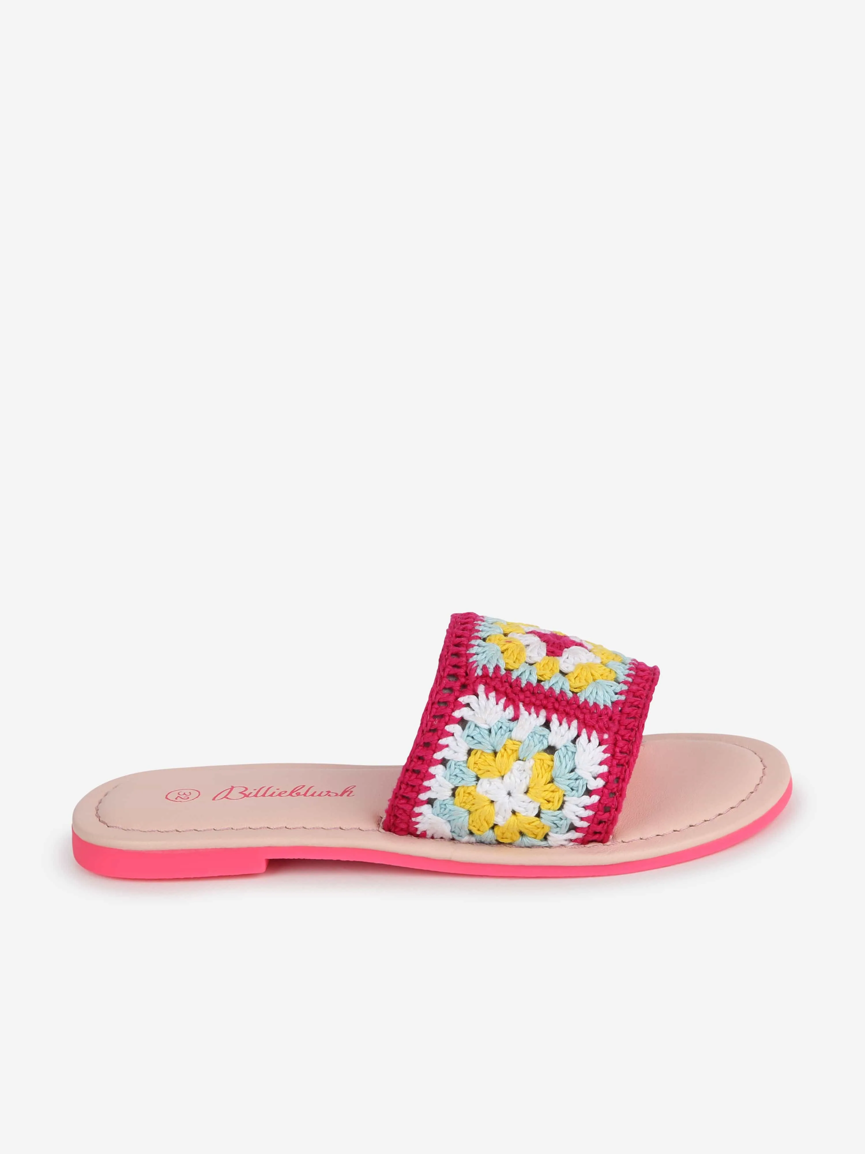 Billieblush Girls Kniited Sandals in Pink