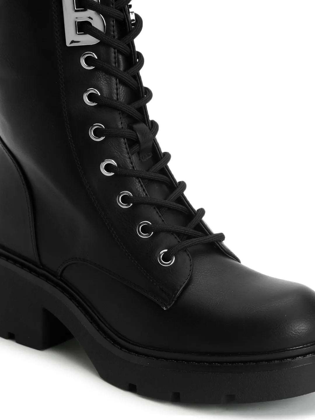 Black PU High-End-Fashion Stylish Ankle Boots (TC-RS3689-BLK)