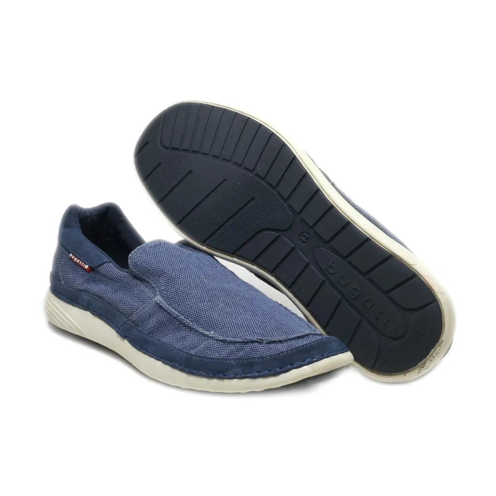 Bugatti Loafers Canvas Blue Colour For Men