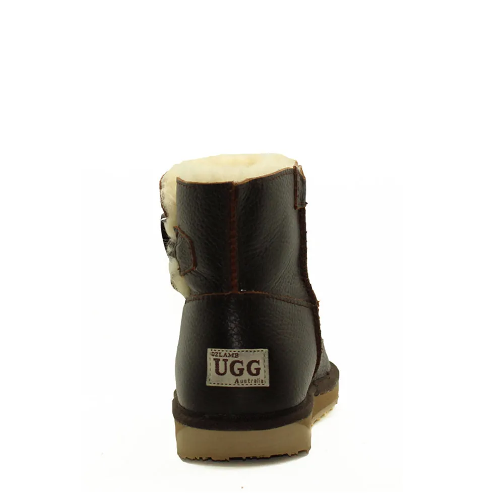 Button Mini Ugg Boot - Chocolate