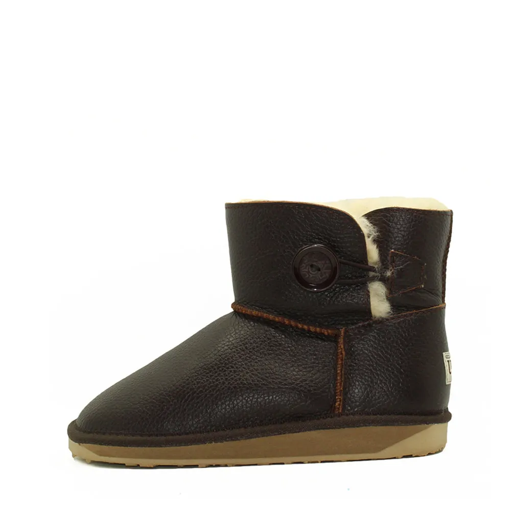 Button Mini Ugg Boot - Chocolate