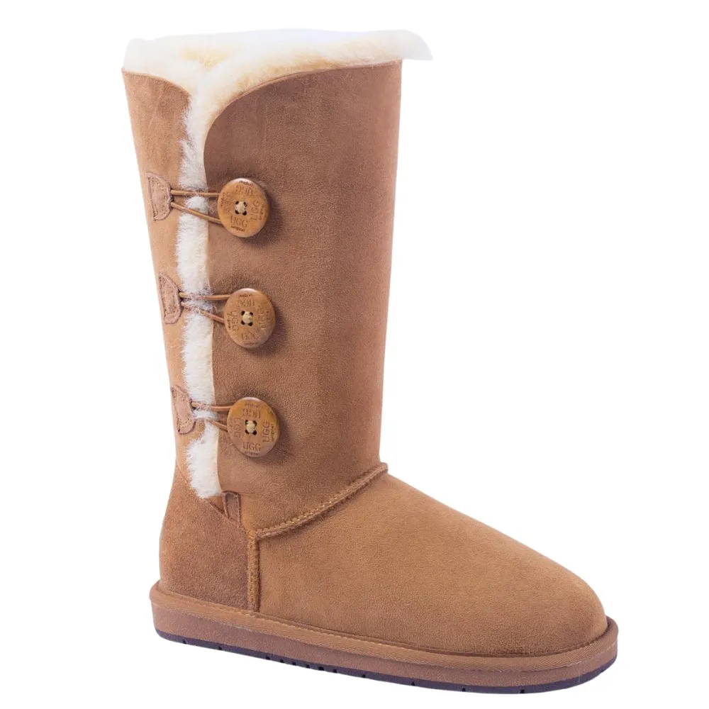 Classic Tall 3 Buttons UGG Boots Premium Australian Sheepskin