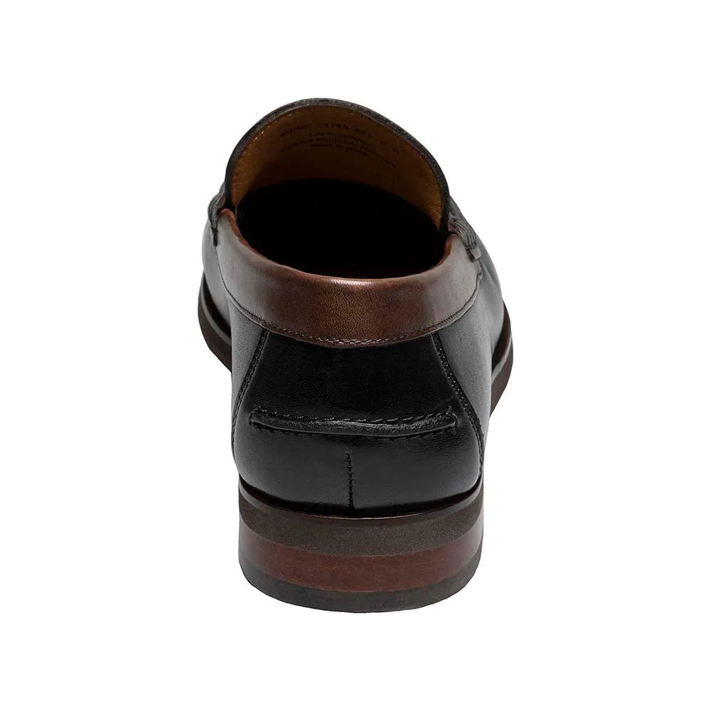 Florsheim Berkley Flex Penny Loafer in Black & Brown