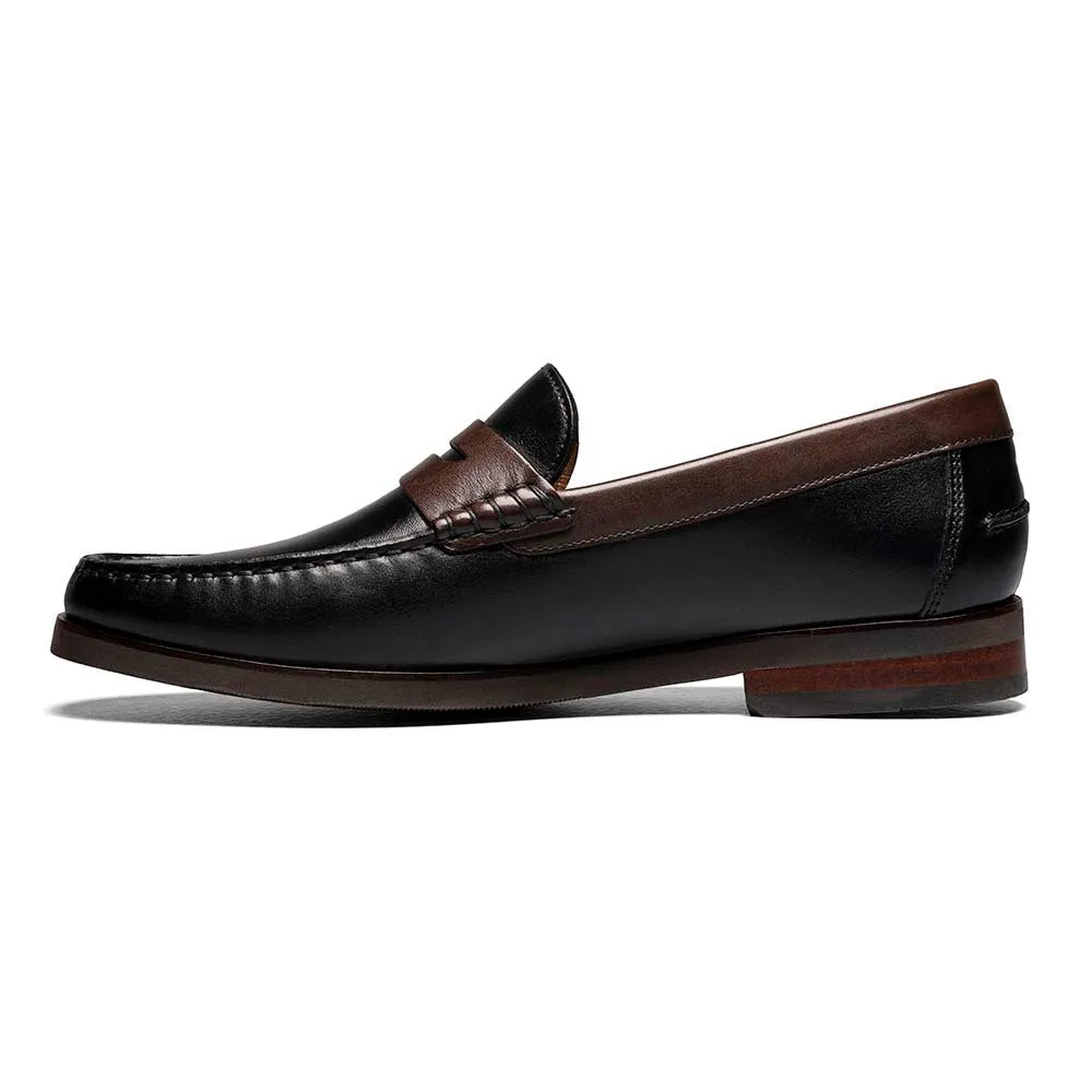 Florsheim Berkley Flex Penny Loafer in Black & Brown