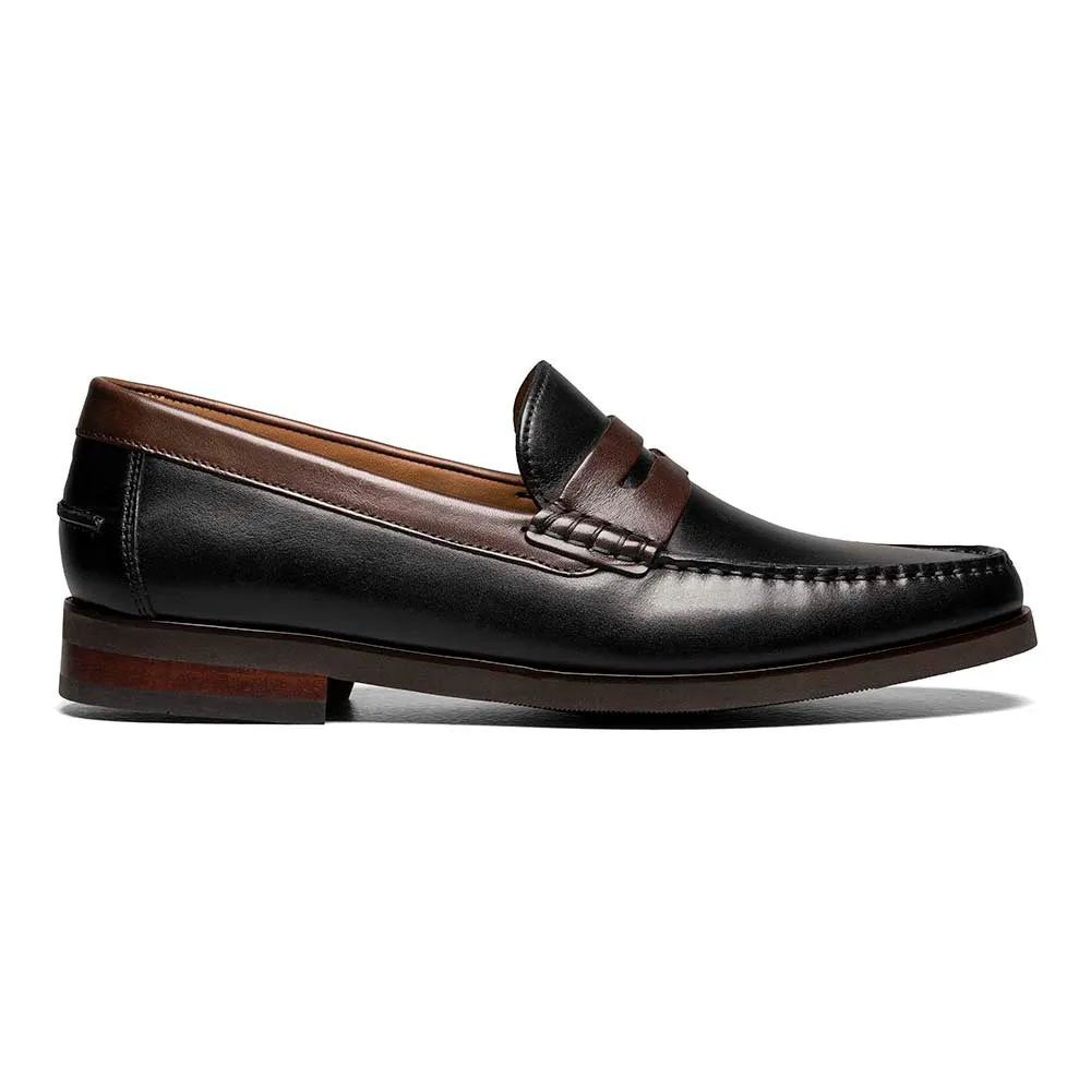 Florsheim Berkley Flex Penny Loafer in Black & Brown