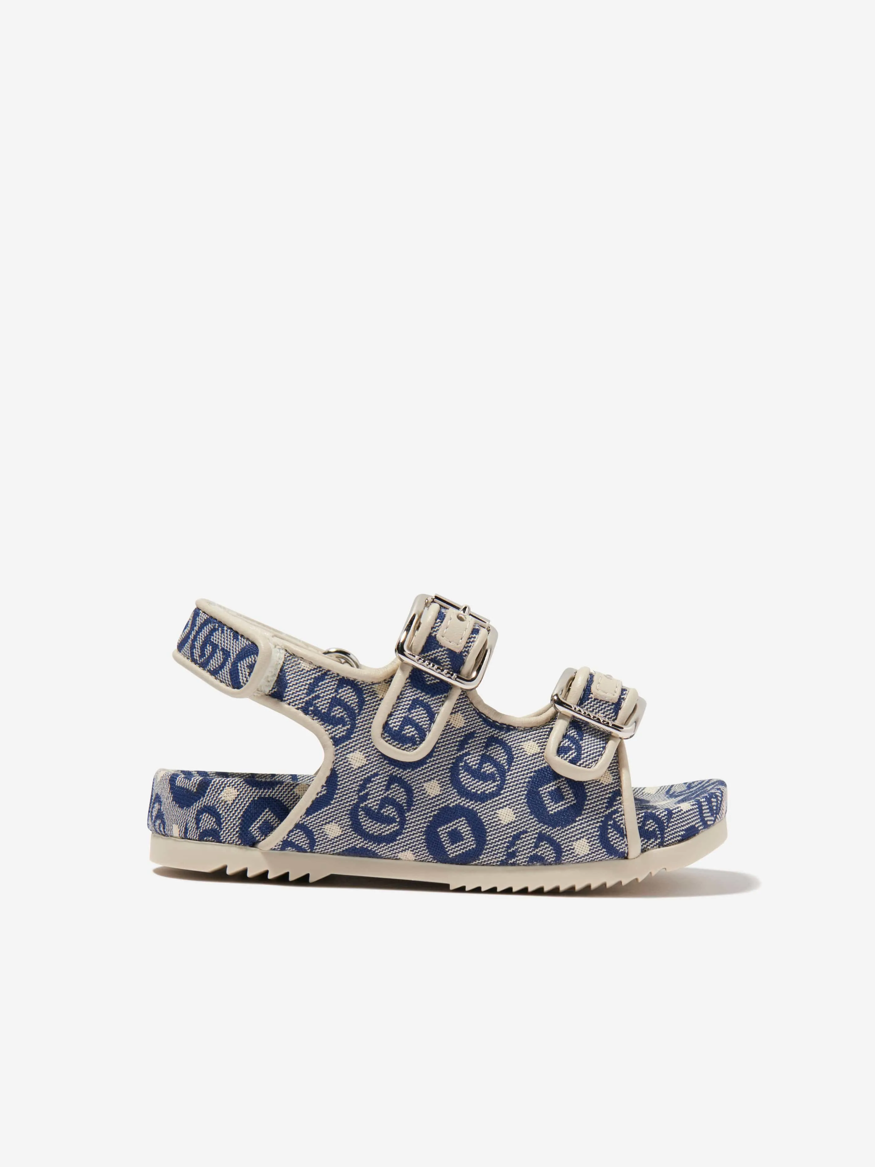 Gucci Kids GG Logo Sandals in Navy