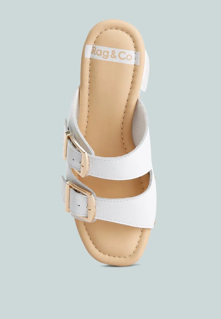 Kenna Dual Buckle Strap Sandals