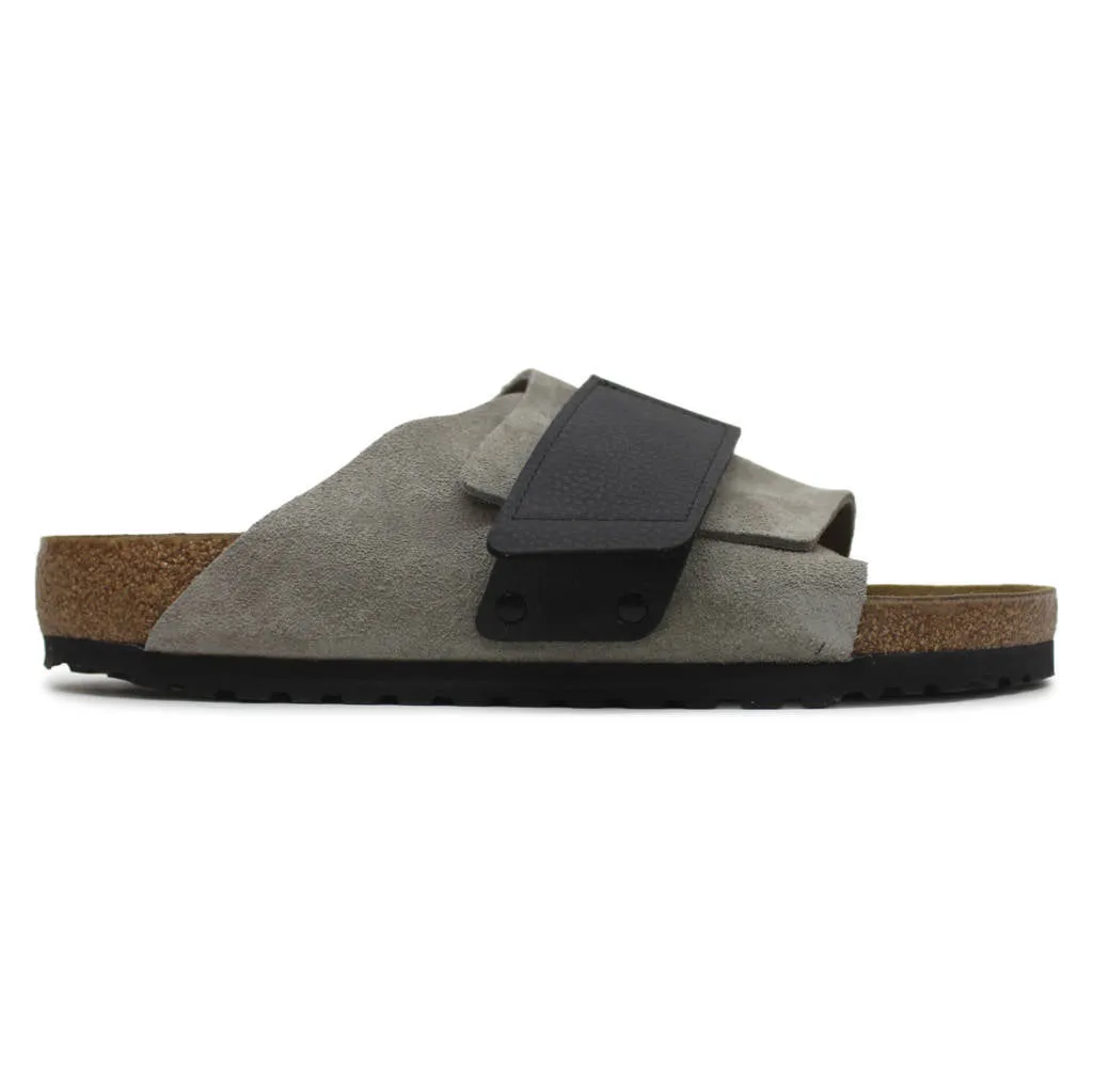 Kyoto Nubuck Leather Unisex Slide Sandals