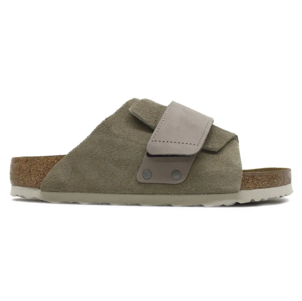 Kyoto Nubuck Leather Unisex Slide Sandals