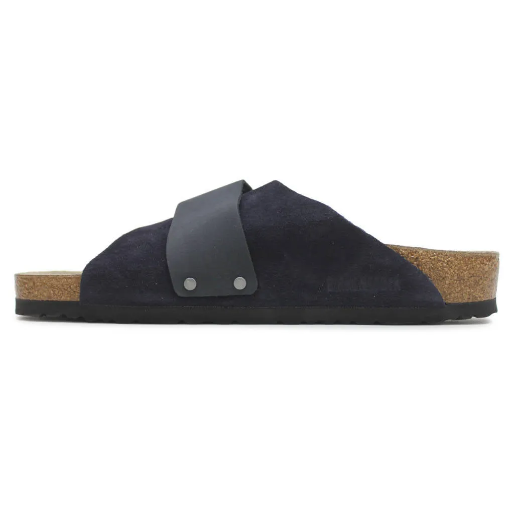 Kyoto Nubuck Leather Unisex Slide Sandals