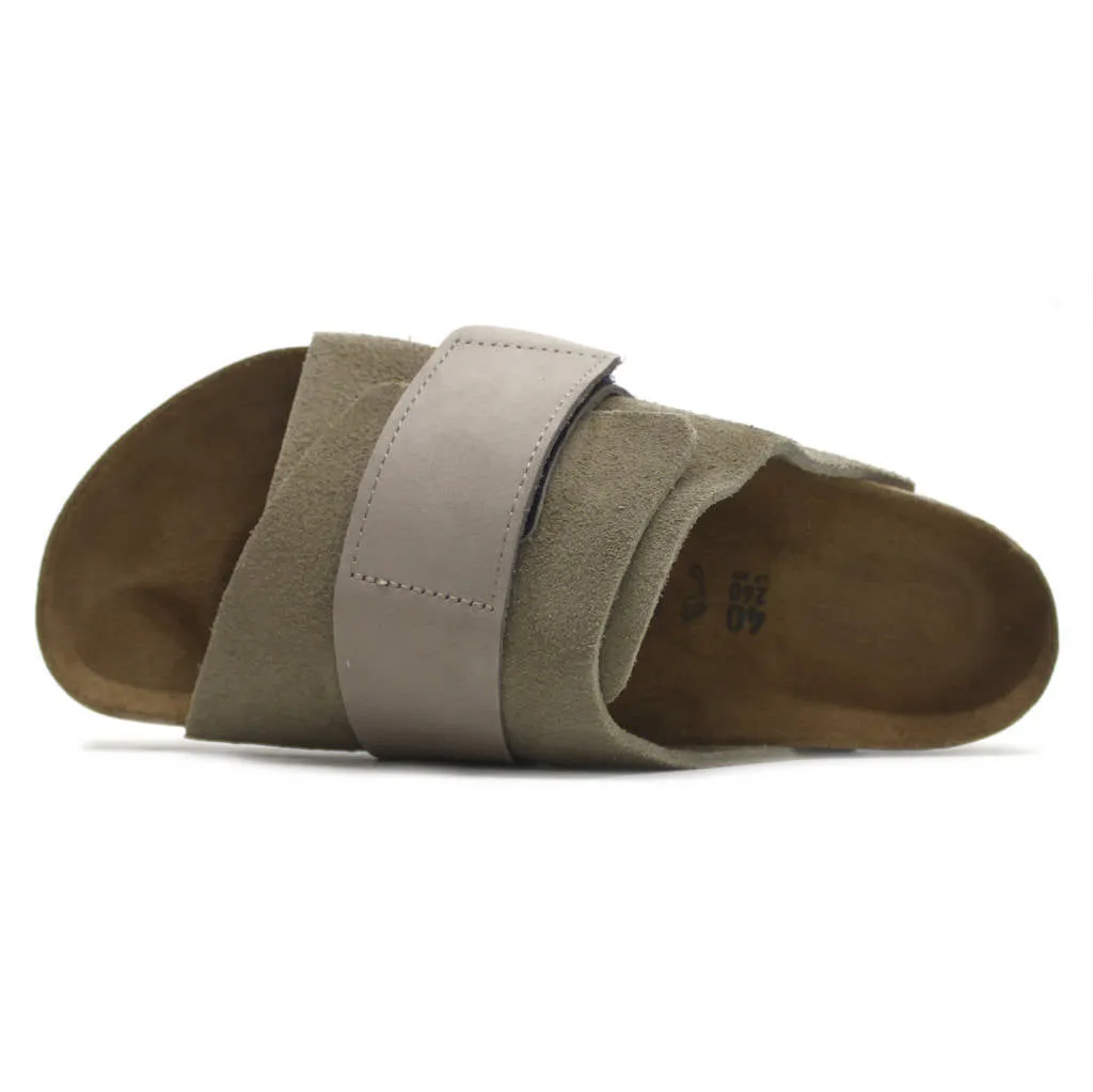 Kyoto Nubuck Leather Unisex Slide Sandals