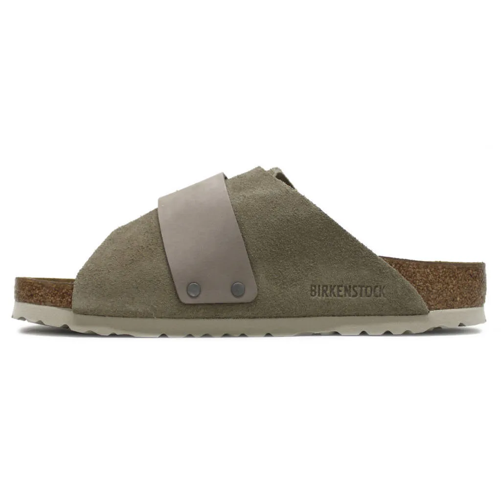 Kyoto Nubuck Leather Unisex Slide Sandals