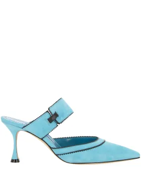 Light Blue Heeled Women's Sandals