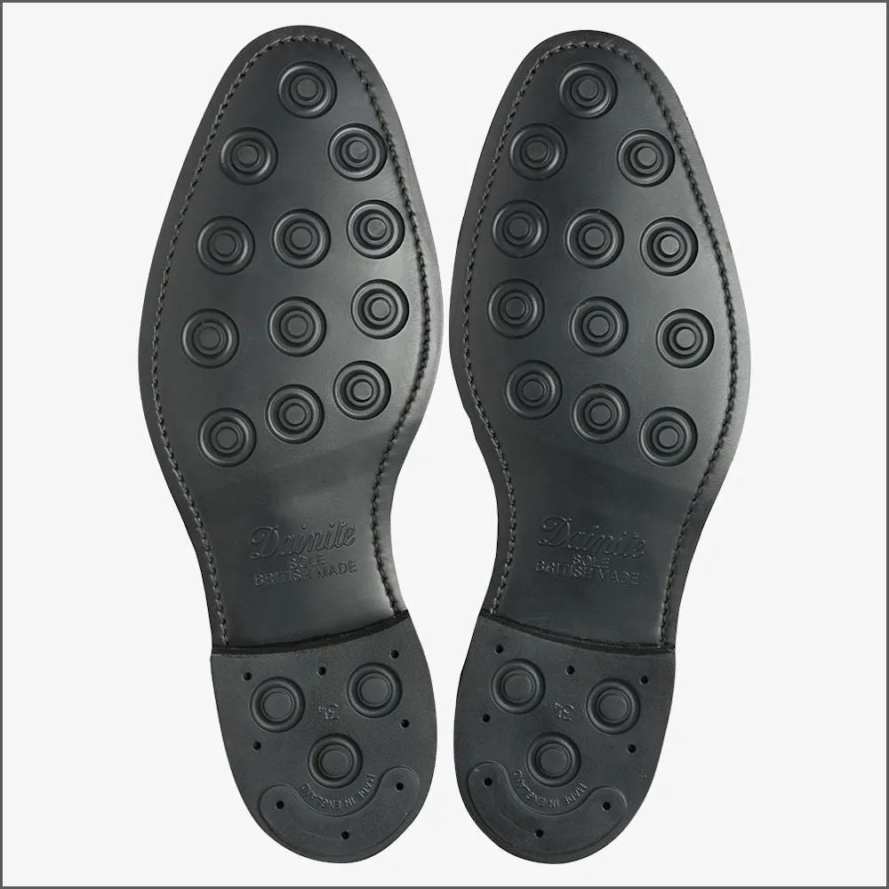 Loake Chatsworth Black Rubber Sole--