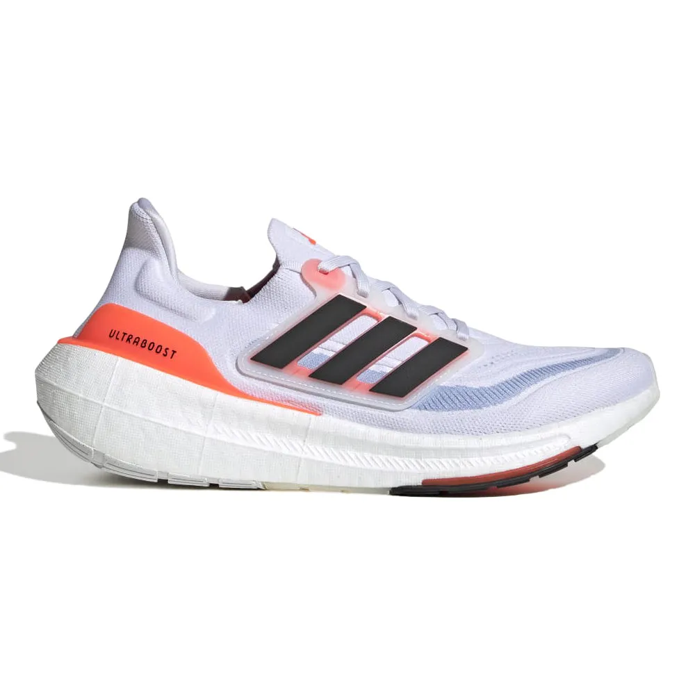 Men's Adidas Ultraboost Light, Cloud White/Core Black/Solar Red, 12.5 D Medium