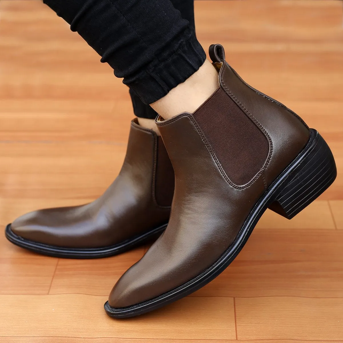 New Stylish Men's 3 Inch Hidden Height Increasing Trendiest Boots