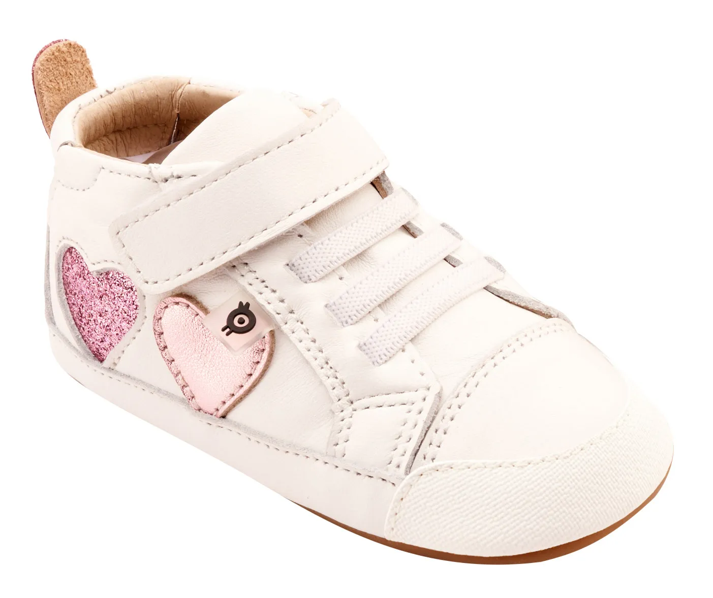 Old Soles Girl's 0072RT Harper Casual Shoes - Snow / Pink Frost / Glam Pink