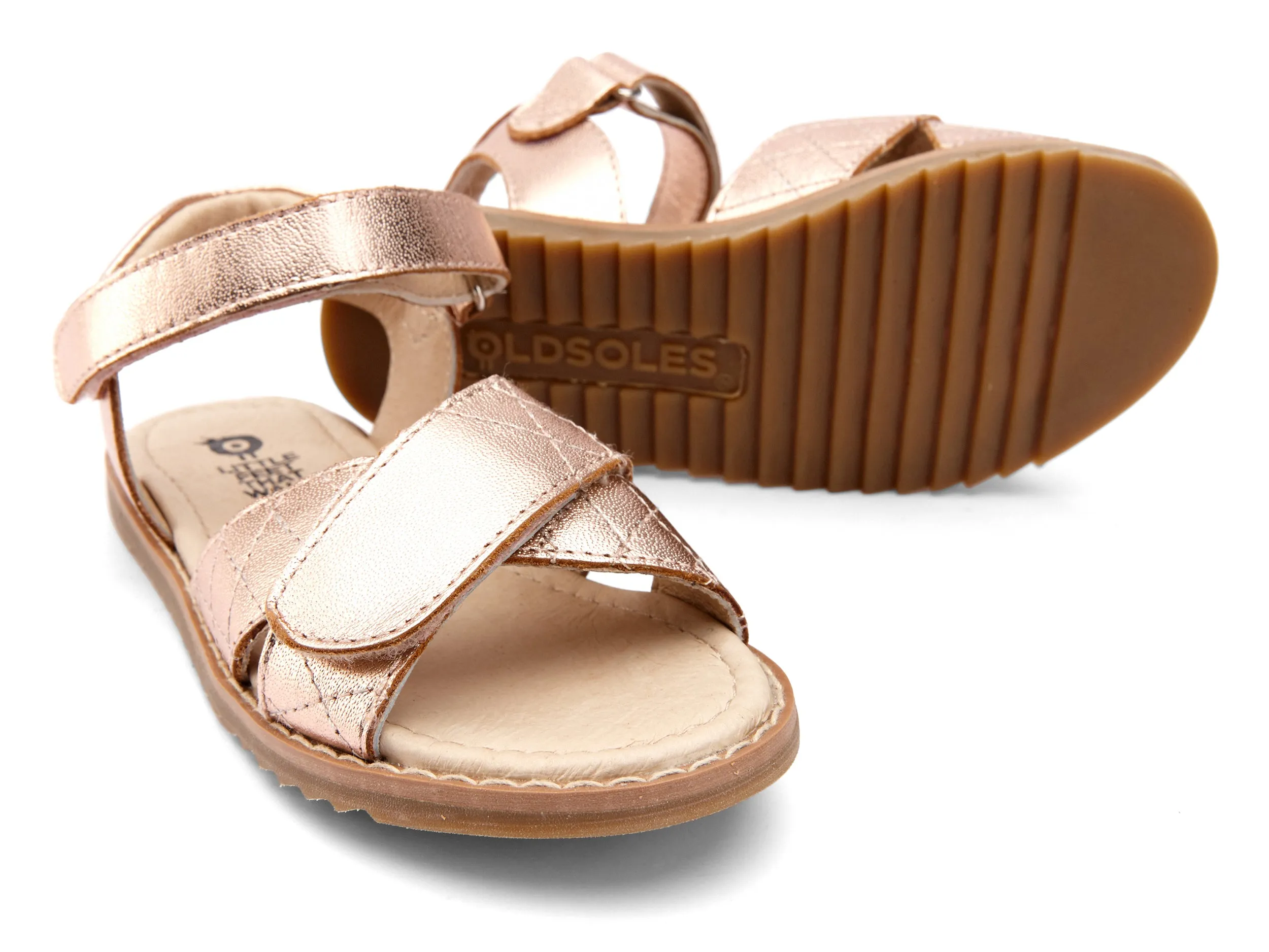 Old Soles Girl's 7027 Quilt Chique Sandals - Copper