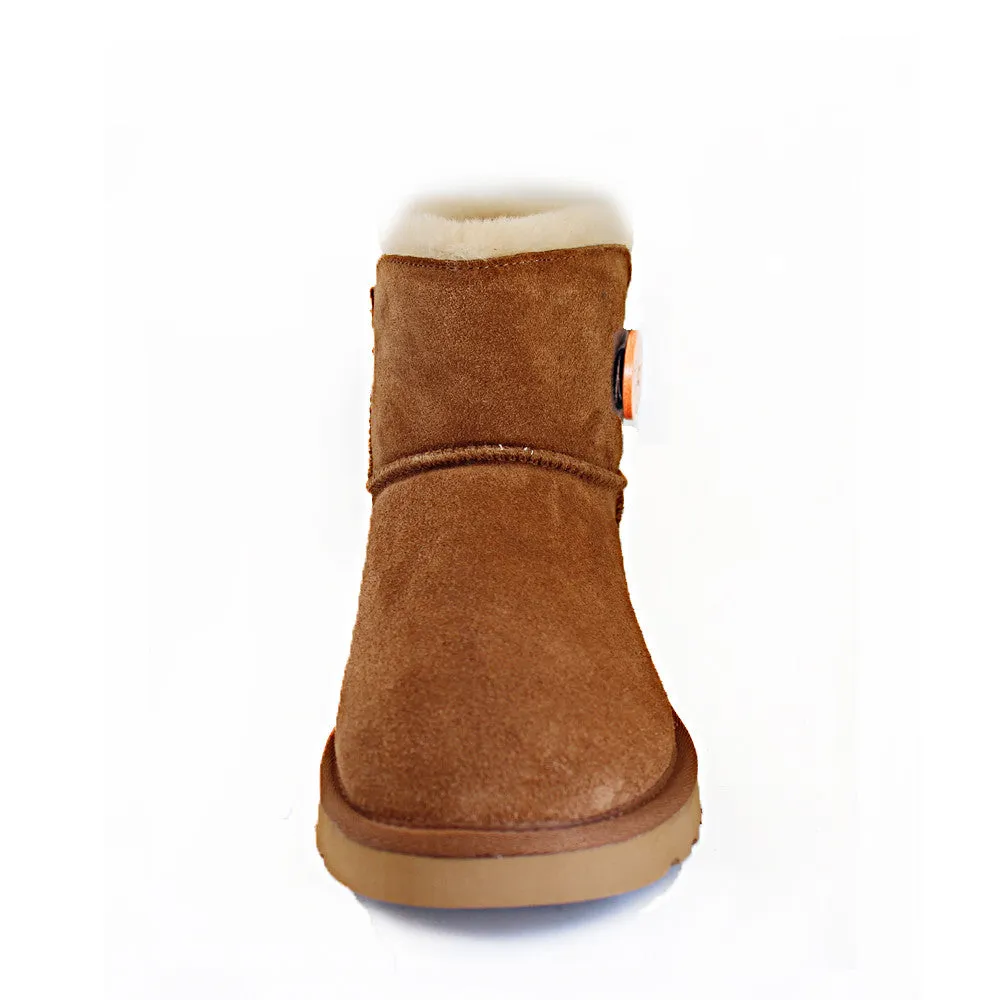 One Button Ugg Boot - Chestnut