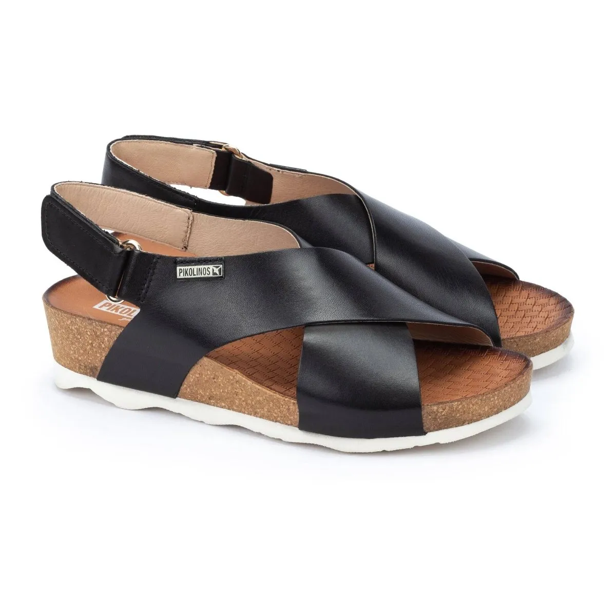 Pikolinos Mahon W9e-0912 Women's Wedge Sandal In Black