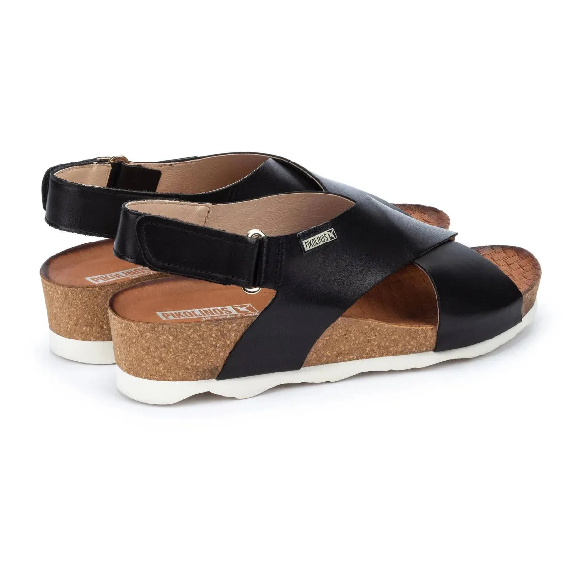 Pikolinos Mahon W9e-0912 Women's Wedge Sandal In Black