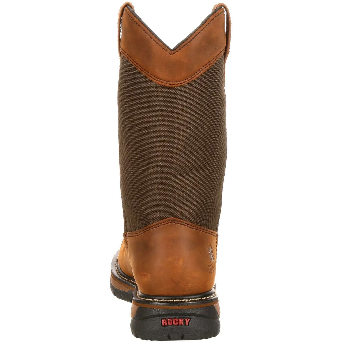 Rocky Men's Ride 10" WP 200G Ins Wellington Work Boot- Brown- FQ0002867