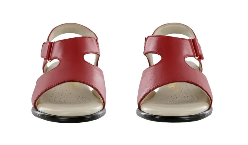 SAS Women's Suntimer Heel Sandal RED