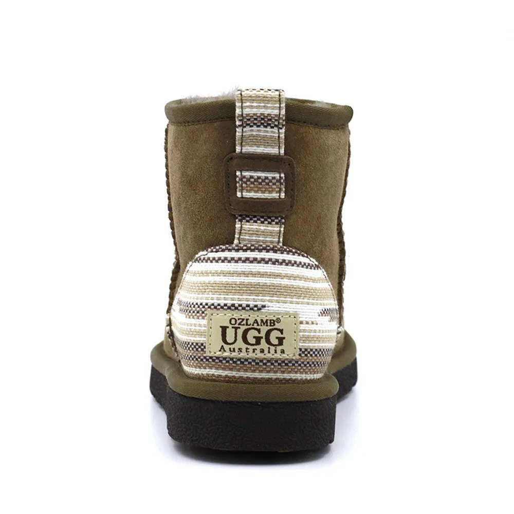 Serape Short Ugg Boot - Mushroom