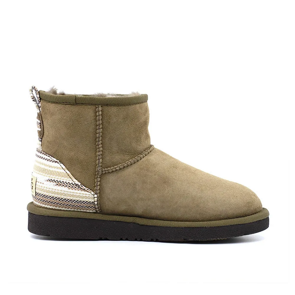 Serape Short Ugg Boot - Mushroom