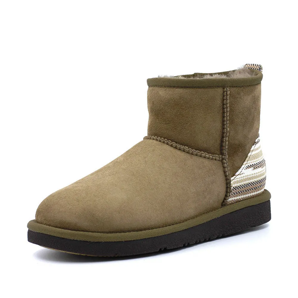 Serape Short Ugg Boot - Mushroom