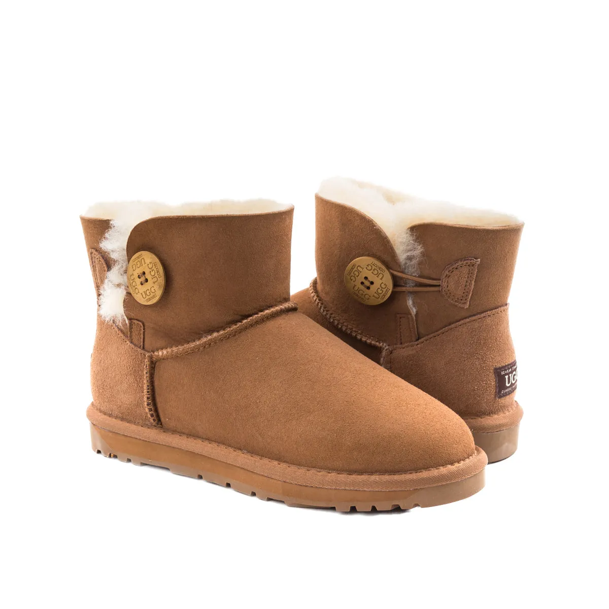 Ugg Classic Mini Button Boots (Water Resistant)