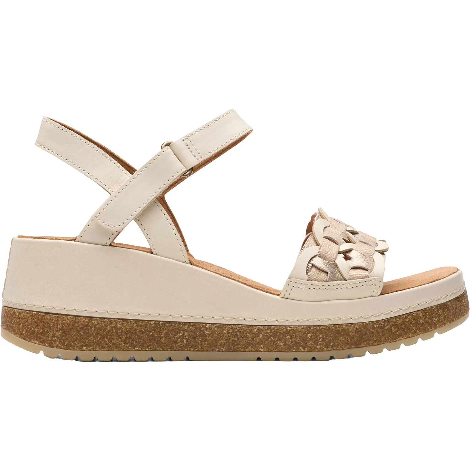 Women's Clarks Kassanda Bar Cream Multi Leather